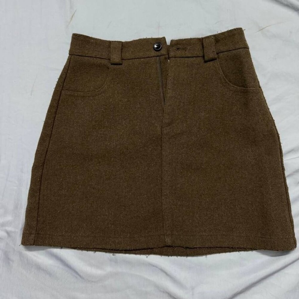 Brown Mini Skirt